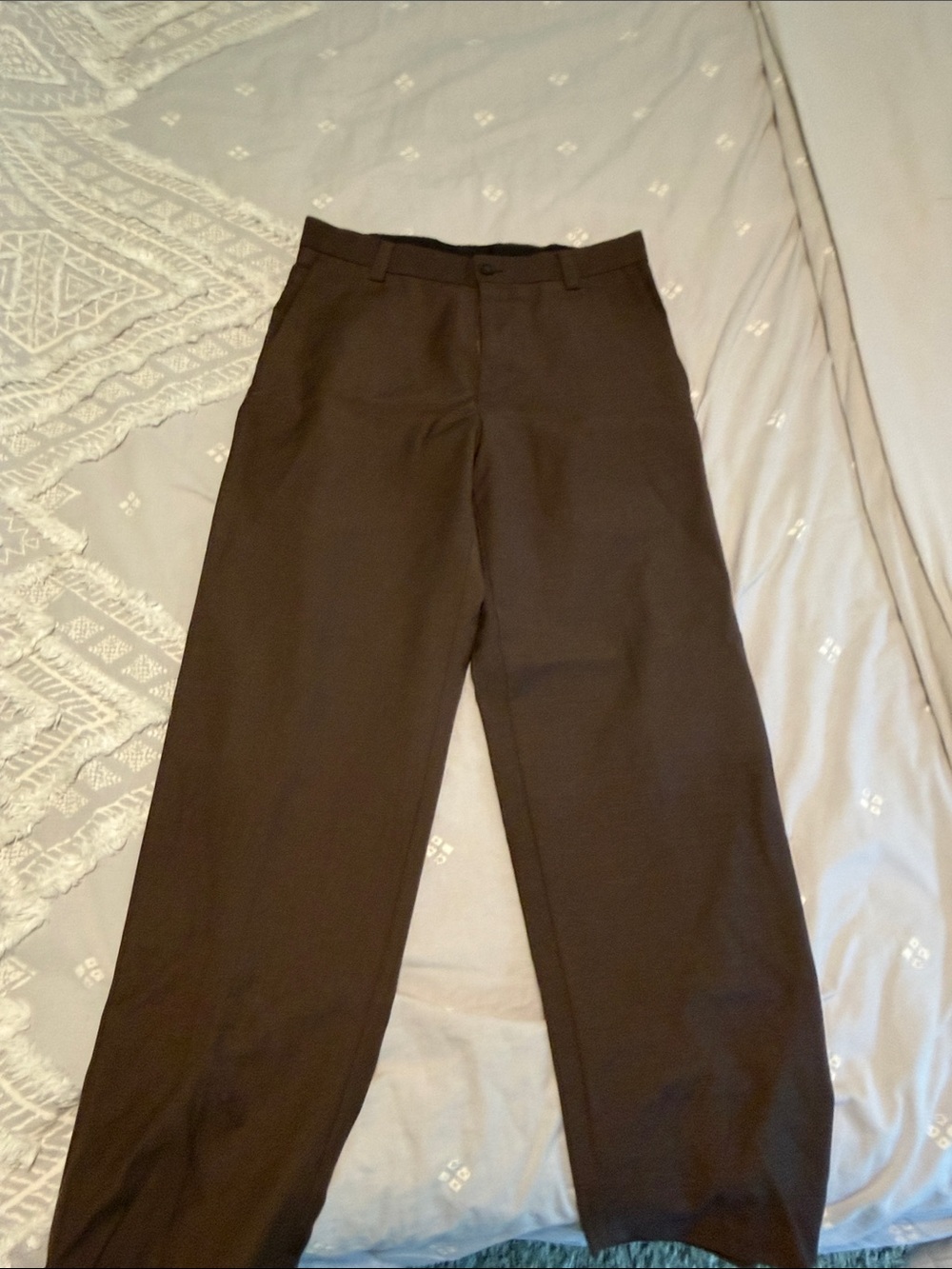Kenneth Cole Men's Dark Brown Dress Pants